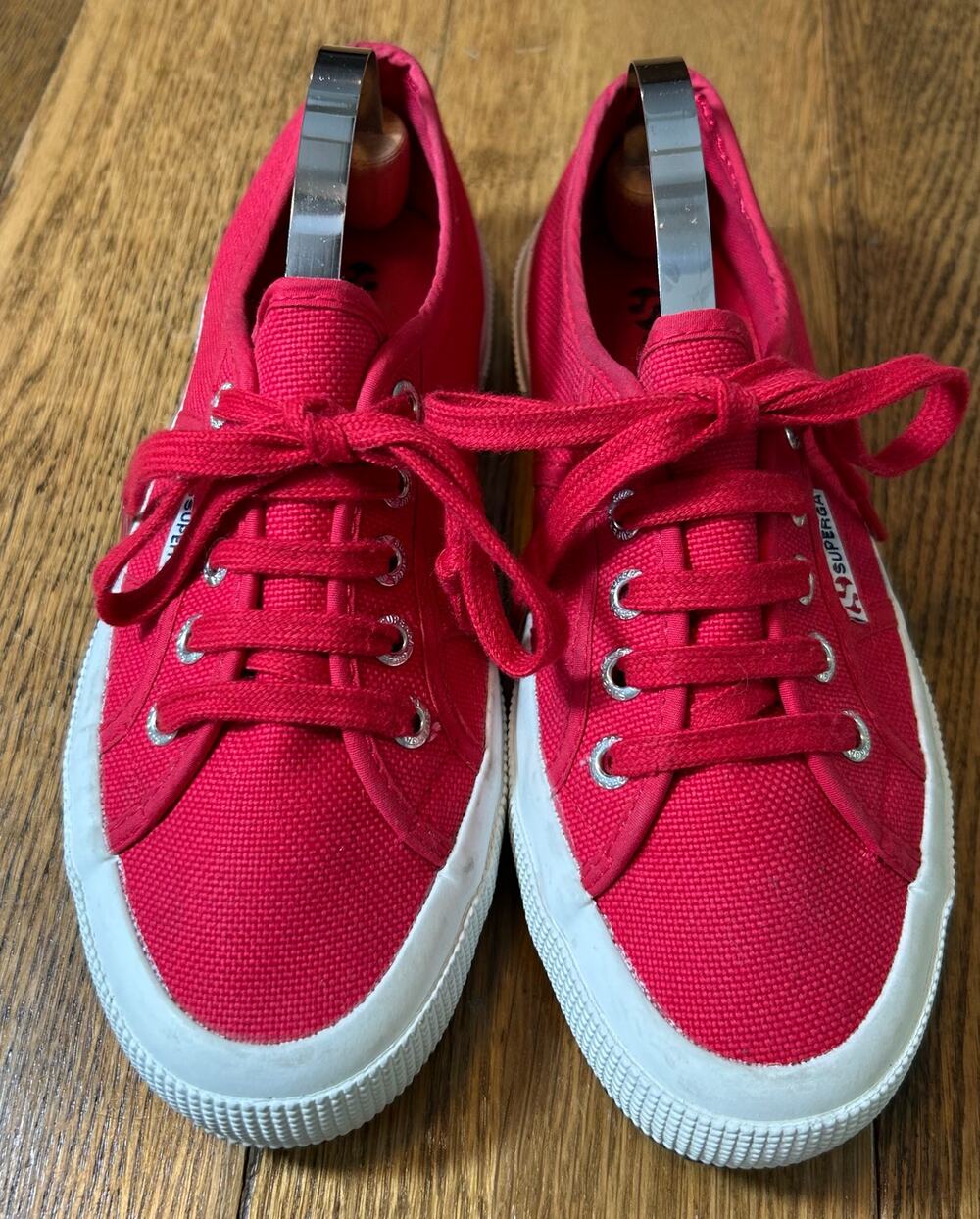 Superga Red Canvas Lace up Sneaker EU 36 US Women Sz 6 Men Sz 4.5 COTU Style